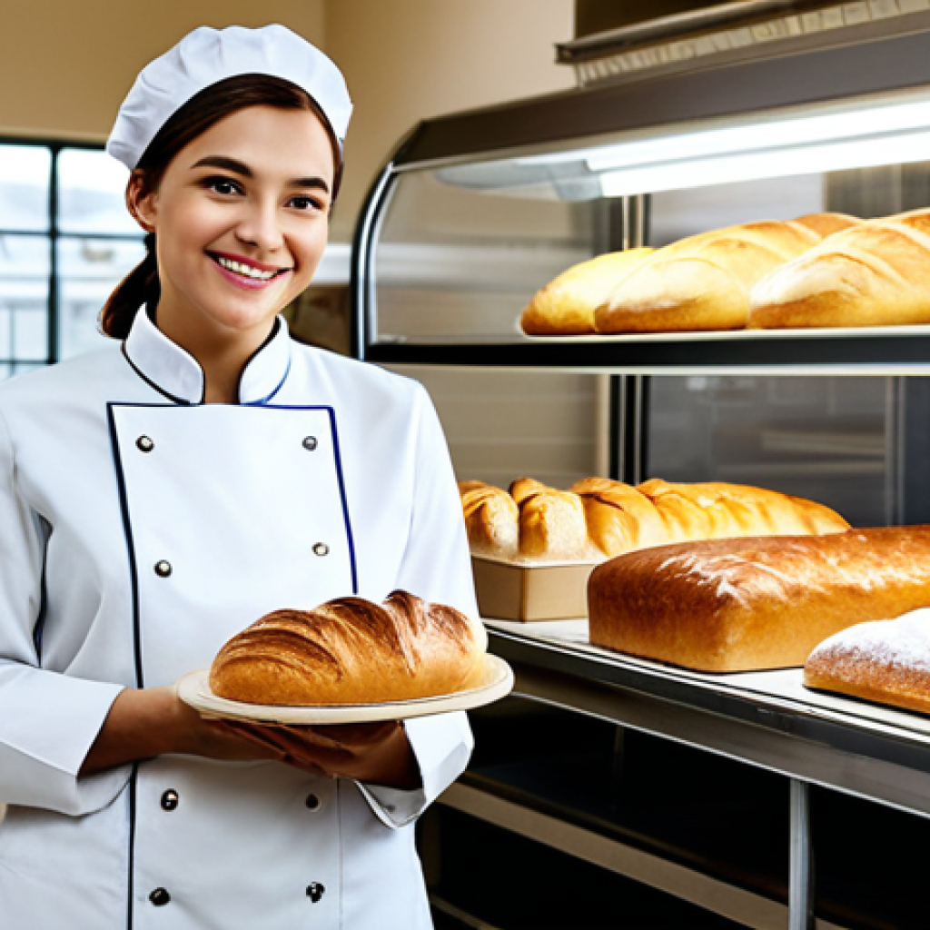 제빵사 연봉 협상 전략 - Skill Showcase**

"A professional baker, fully clothed in a clean baker's uniform, proudly displayin...