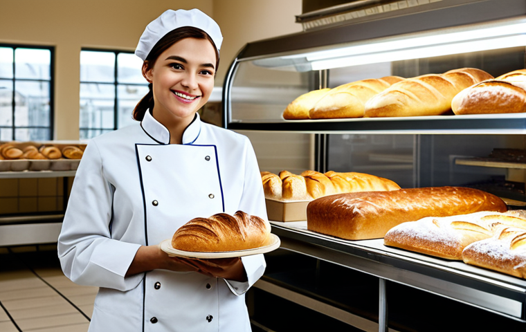 제빵사 연봉 협상 전략 - Skill Showcase**

"A professional baker, fully clothed in a clean baker's uniform, proudly displayin...