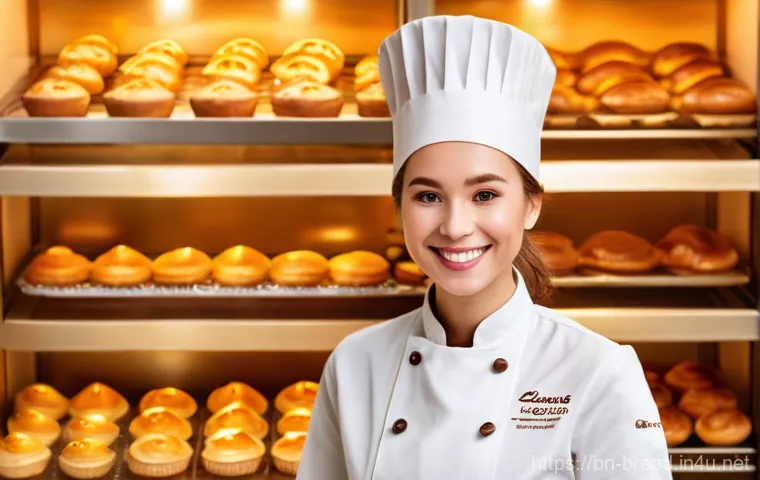 제빵 자격증 합격률 통계 - **Aspiring Young Baker Learning with a Mentor:** A focused teenage student (around 16-17 years old),...